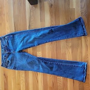 Wrangler premium green patch jeans. J110